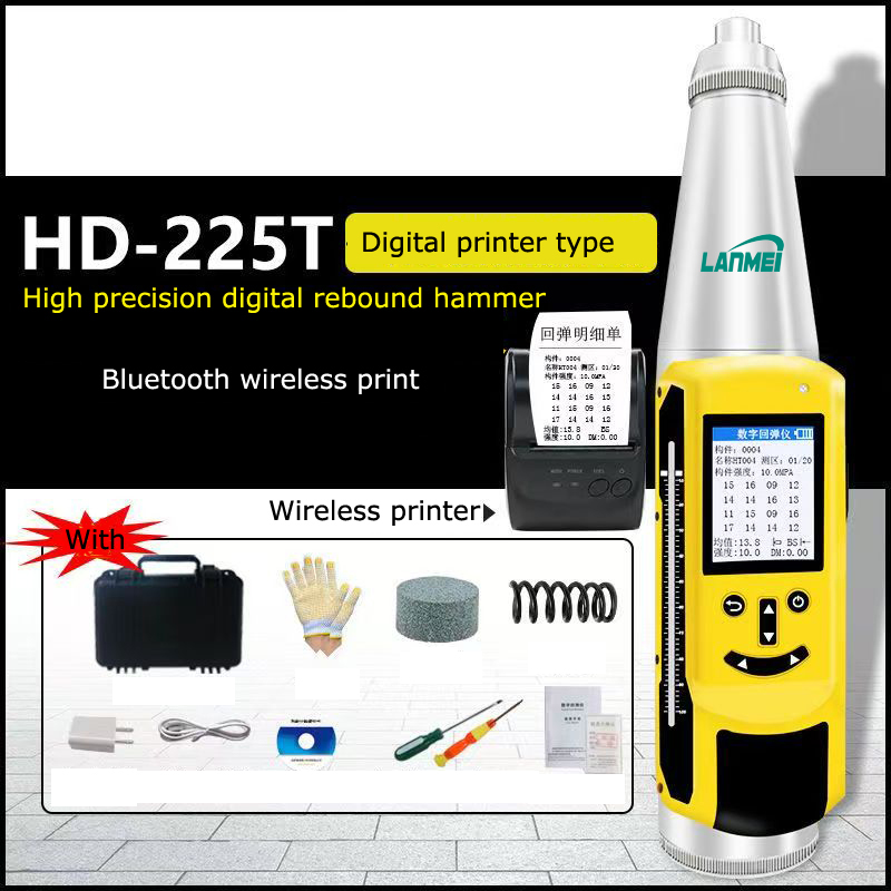 ပုံနှိပ်သံမဏိ schmidt schmidt concrete reping hammer tester